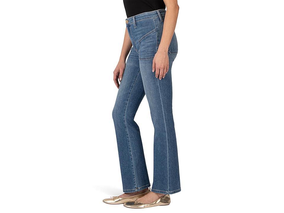 KUT from the Kloth Kelsey High-Rise Ankle Flare-Frt Bck Patch Pockets (Inspiration) Women's Jeans Product Image