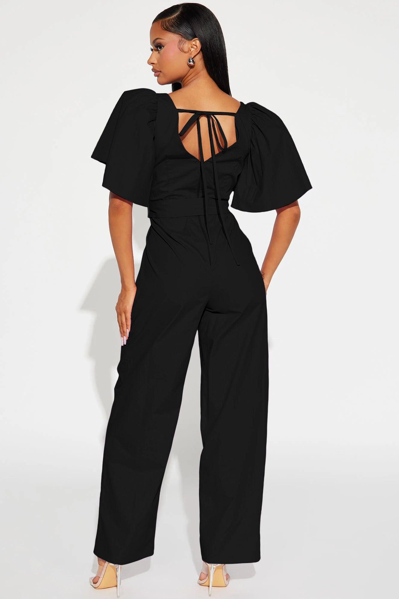 Brunch Gal Jumpsuit - Black Product Image