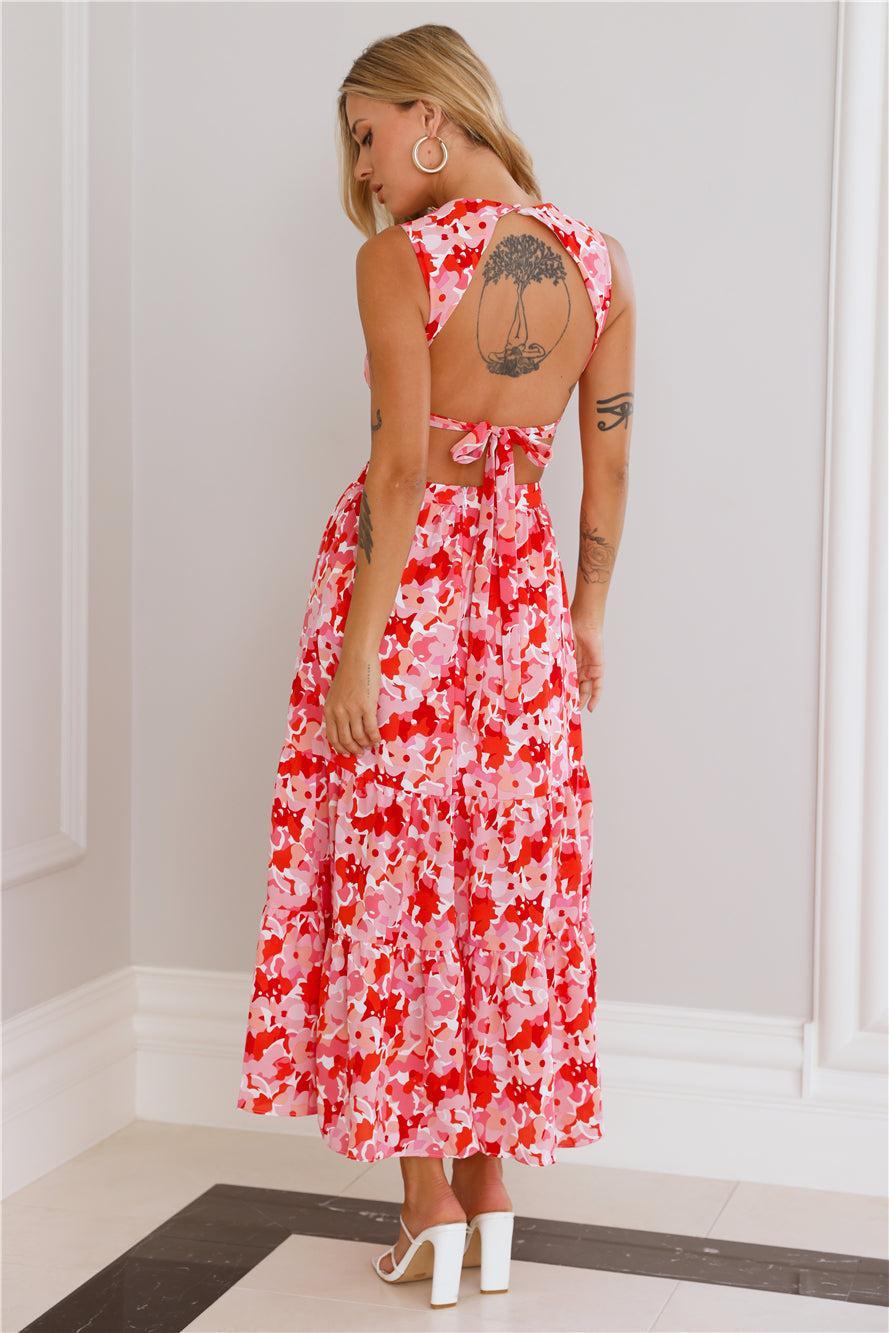 Mixing Love Maxi Dress Pink Product Image