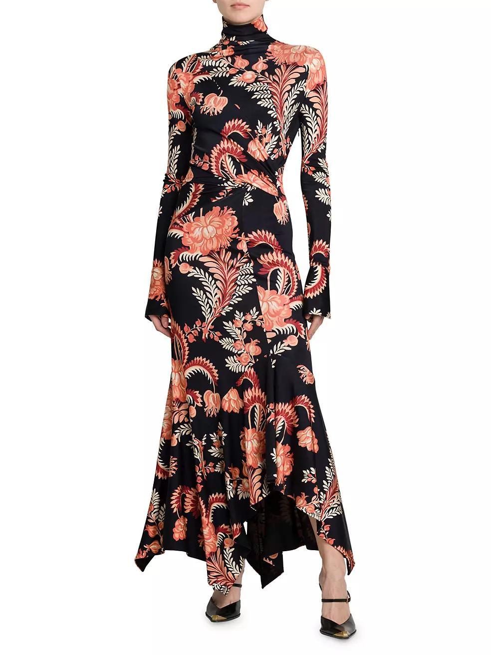 Floral Jersey Maxi Dress Product Image