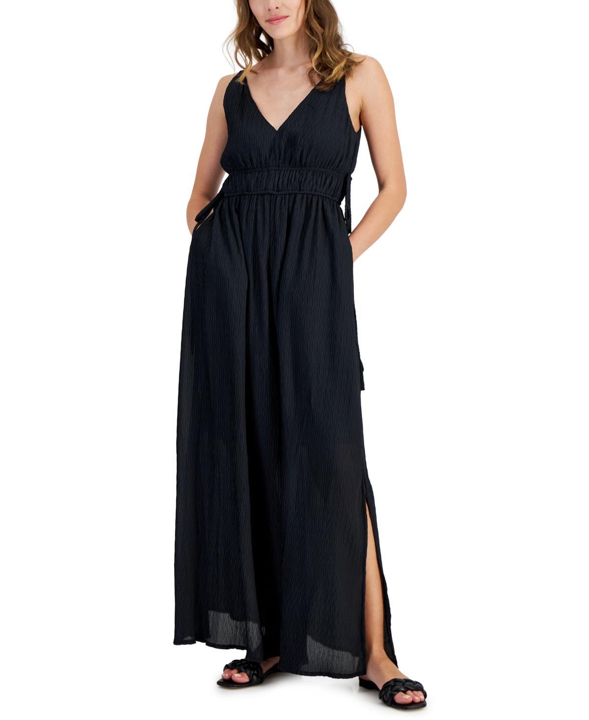 Taylor Womens V-Neck Side-Slit Maxi Dress Product Image