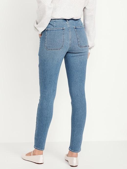 High-Waisted Rockstar Super-Skinny Jeans Product Image