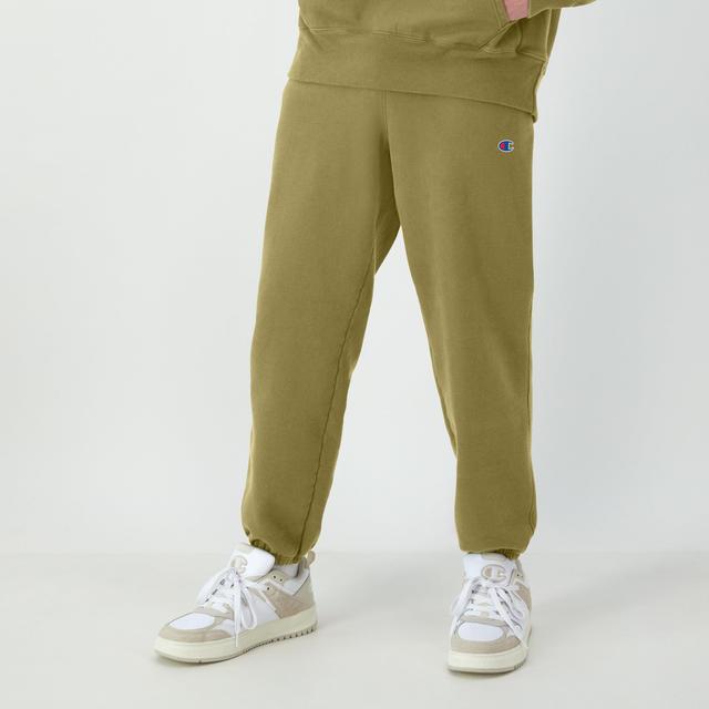 Mens Champion Reverse Weave Cinched Sweatpants, Stadium, Superior Sports Label, 30 Washed Outdoor Olive Green M Product Image