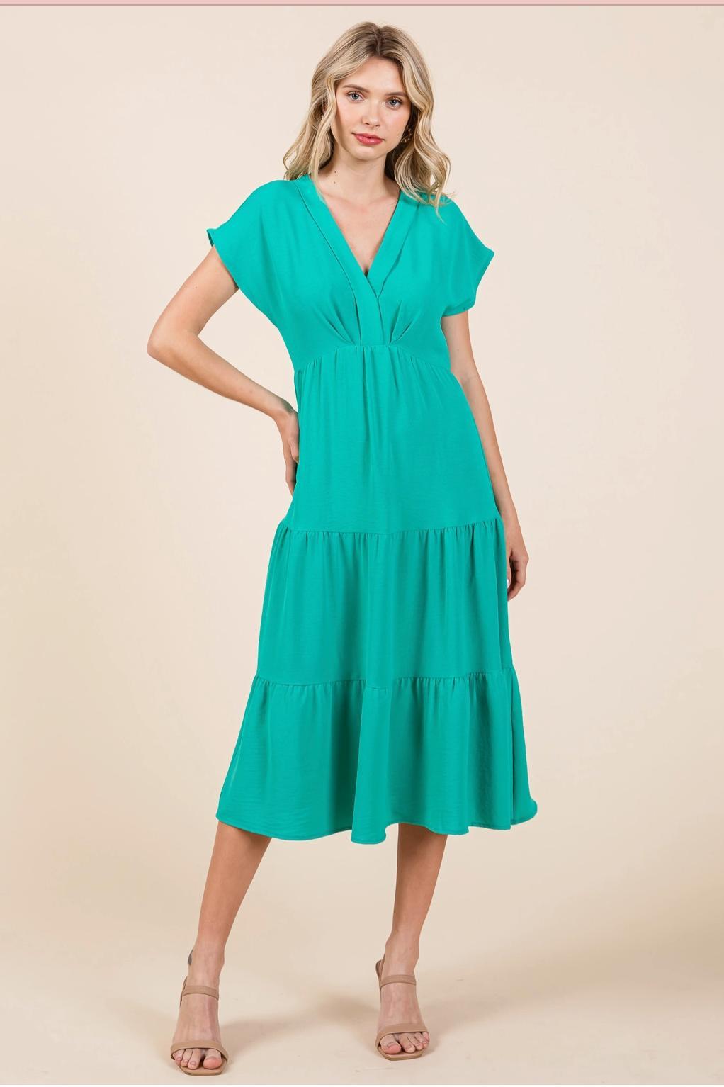 Green Pastures Tiered Dress Product Image