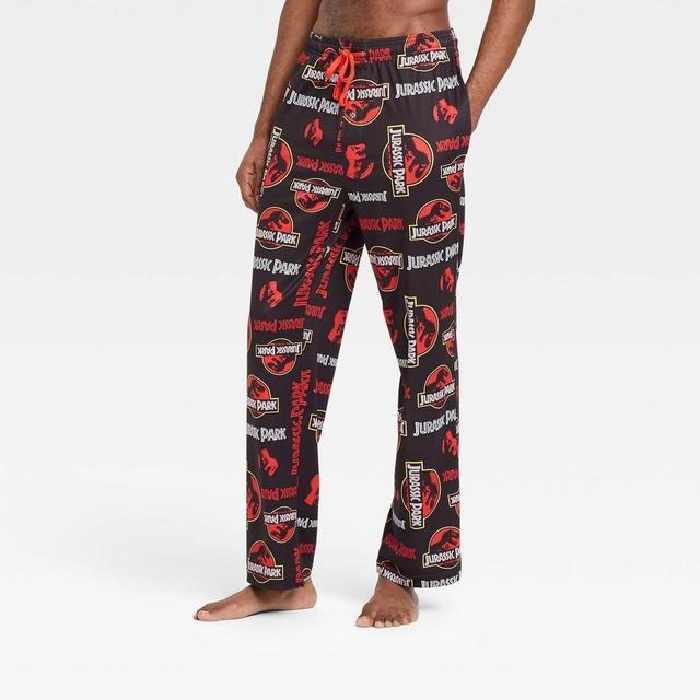 Mens Jurassic Park Jack Skellington Lounge Pajama Pants - Black XL Product Image