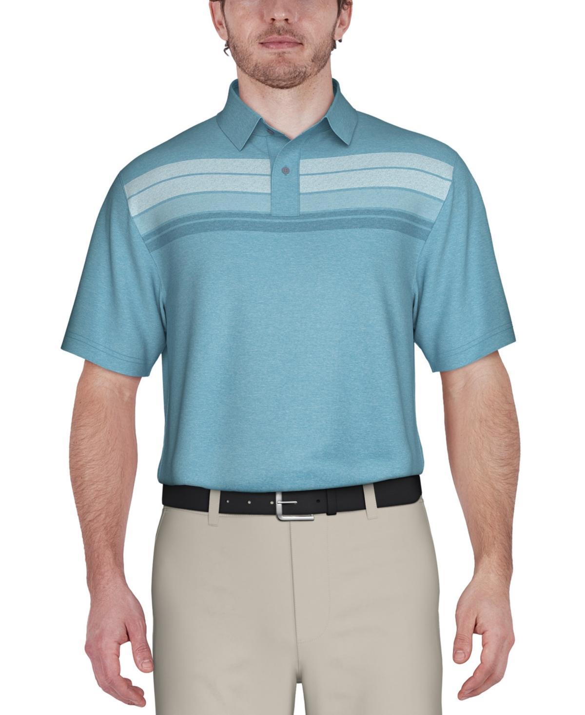 Pga Tour Mens Stretch Moisture-Wicking Chest Stripe Golf Polo Shirt Product Image