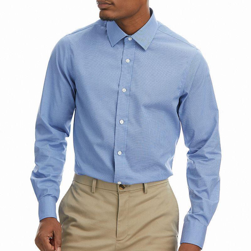 Mens Haggar Premium Comfort Slim Fit Wrinkle Resistant Dress Shirt Product Image