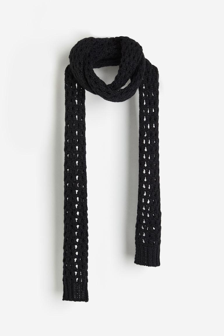 Narrow Hole-knit Scarf Product Image