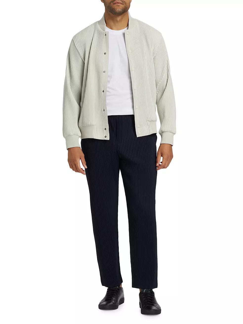 Kersey Pleated Bomber Jacket Product Image