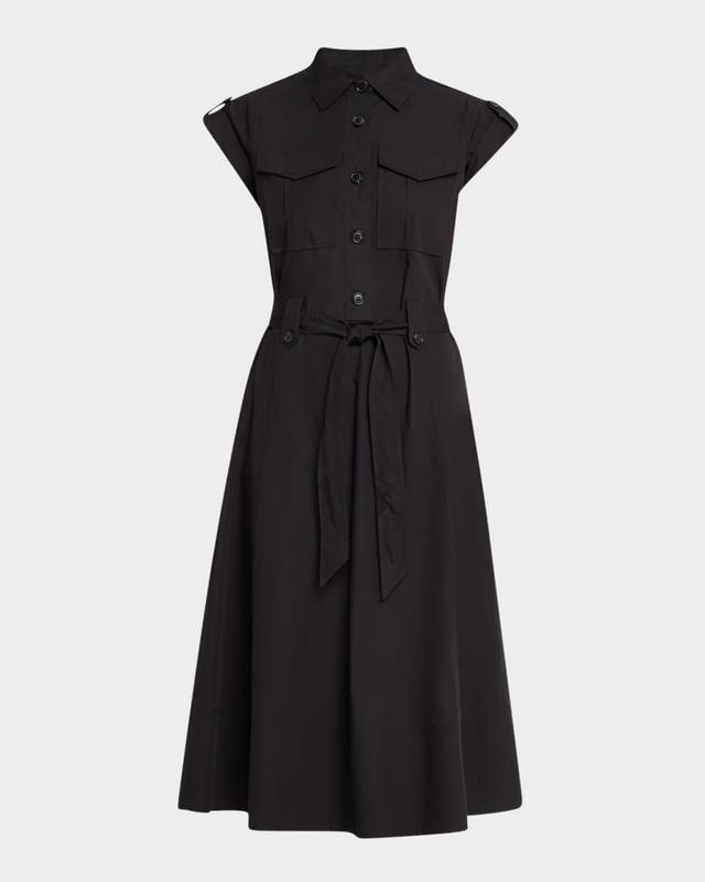 Kayla Belted Midi Shirtdress Product Image