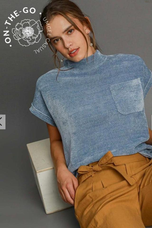 Top, Mock Neck Product Image