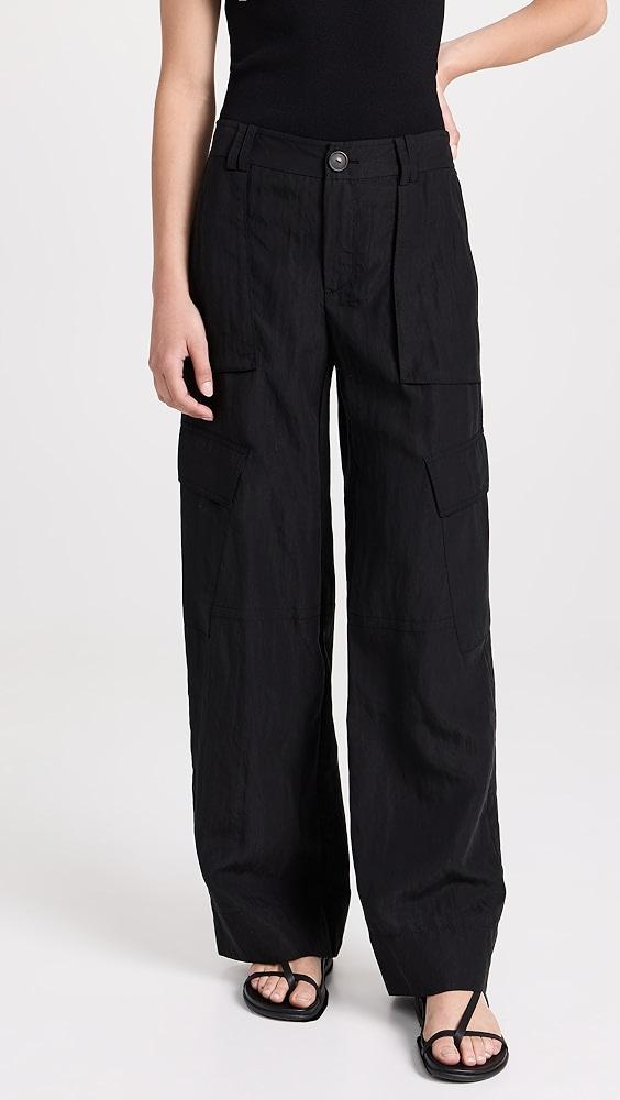 Vince Mid Rise Fluid Cargo Trousers | Shopbop Product Image