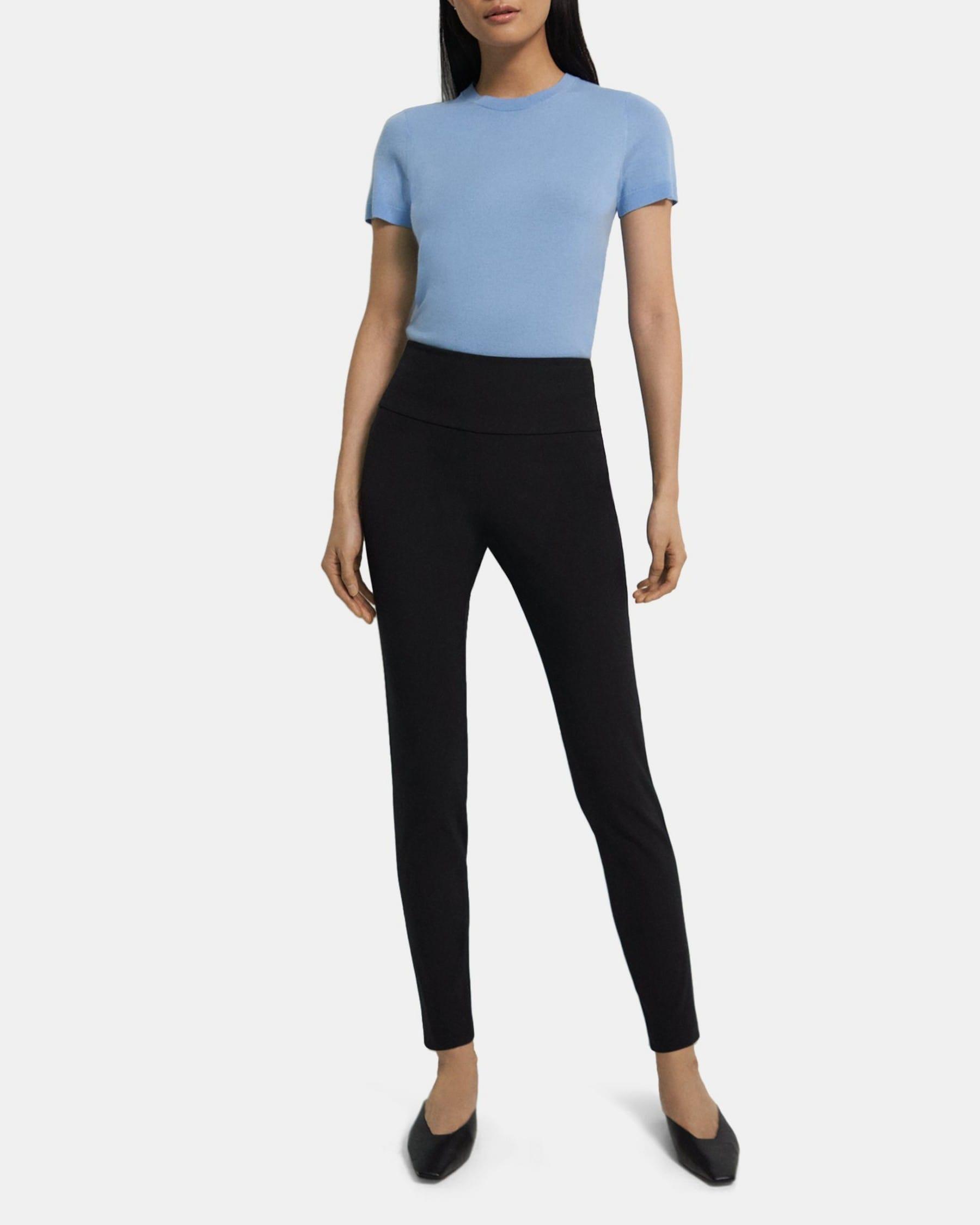 Yoke Legging in Stretch Cotton Product Image