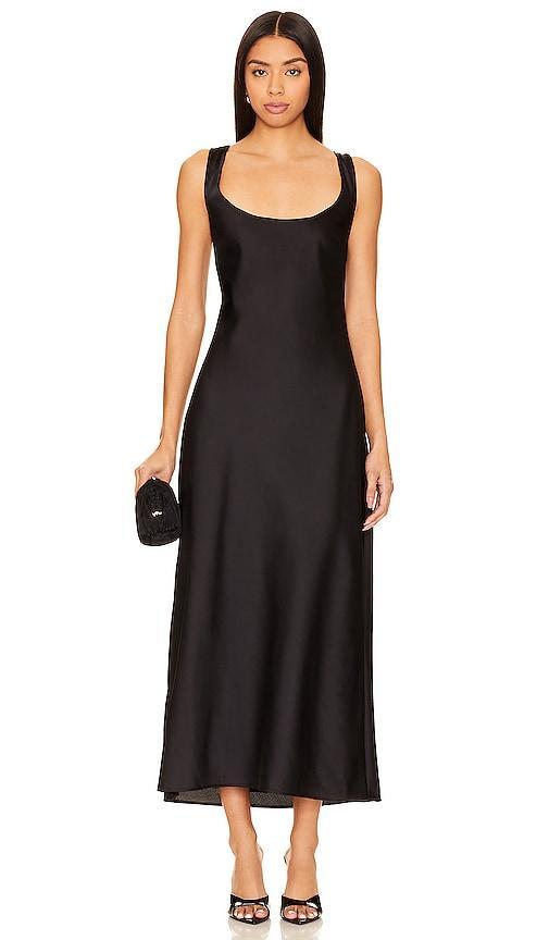 Show Me Your Mumu Serenade Slip Dress in Black. Product Image