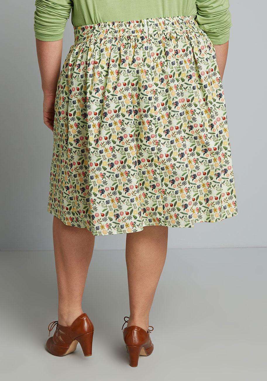 ModCloth X Retrolicious Holiday Magic Makers A-Line Skirt Product Image