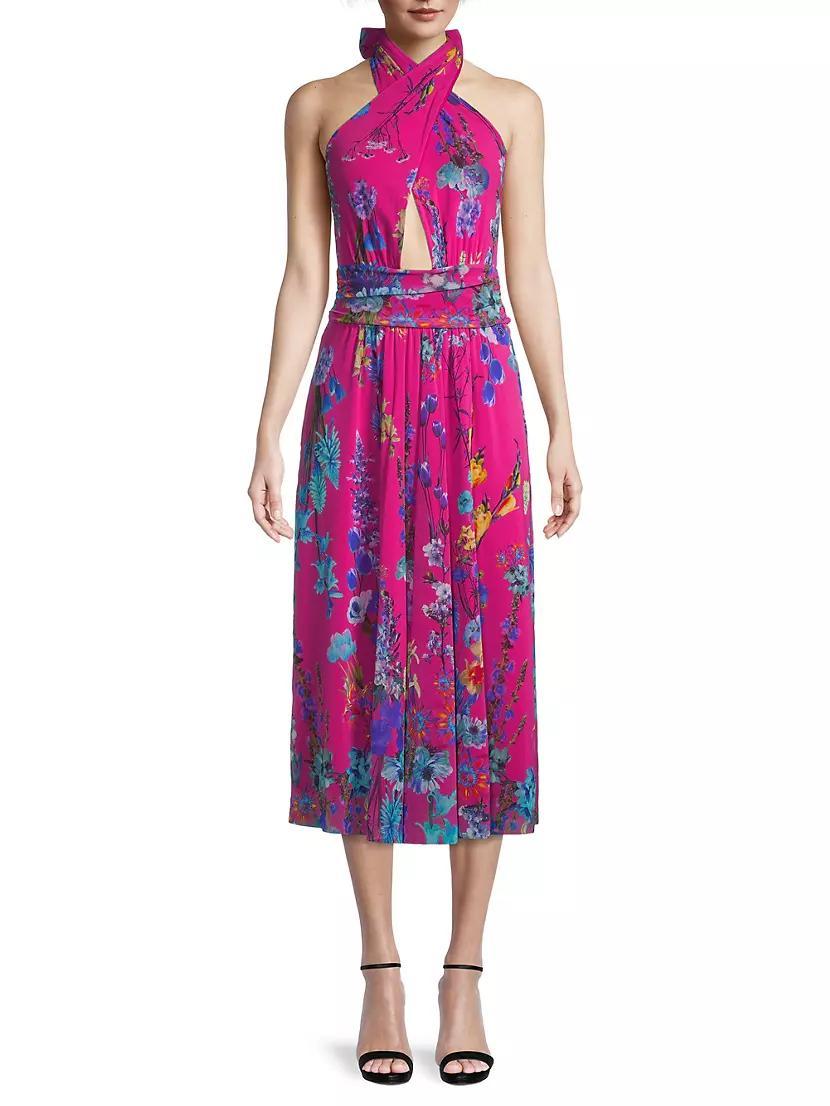 Abito Printed Midi-Dress Product Image