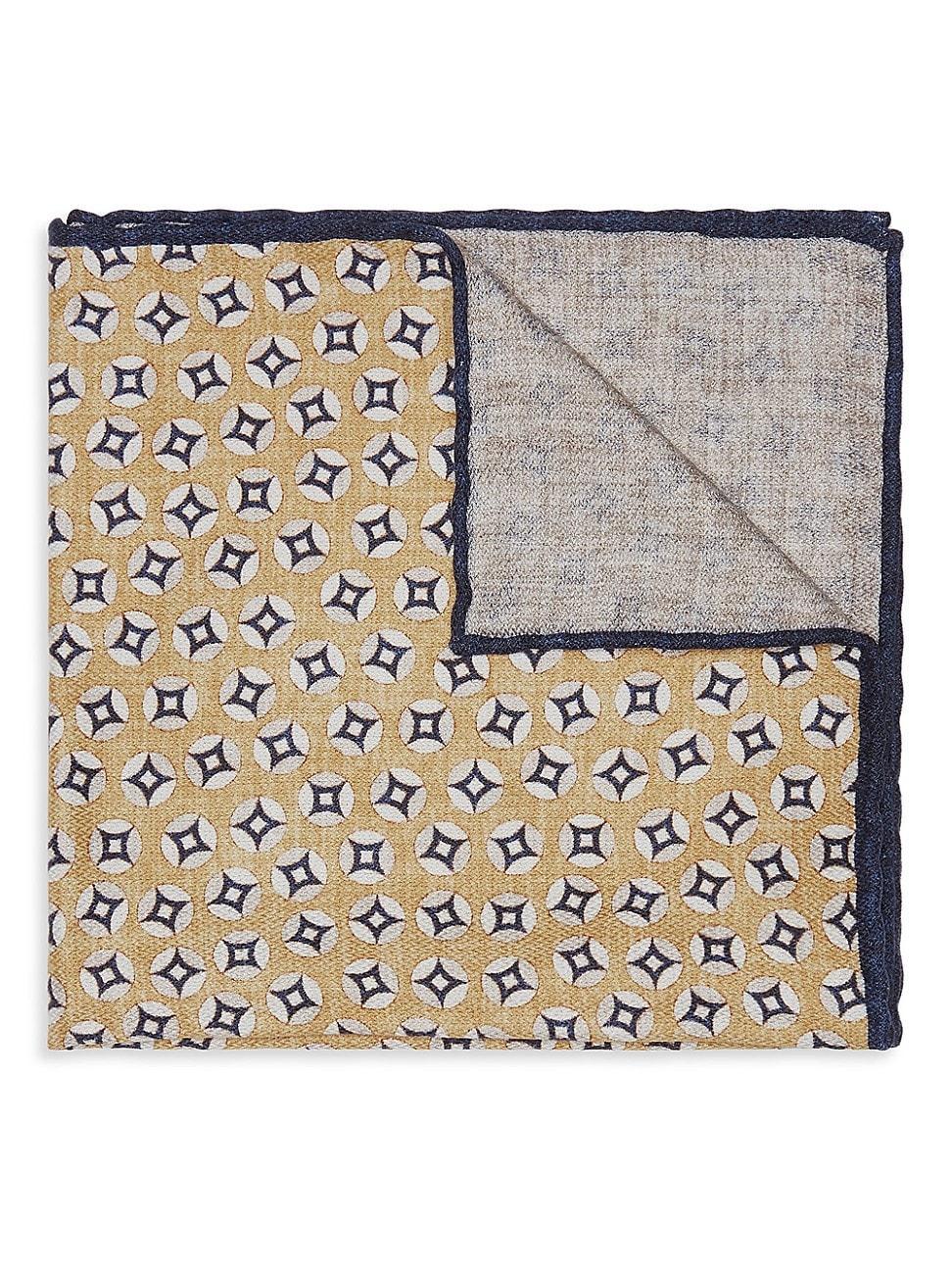 Mens Silk Pocket Square with Pattern Product Image