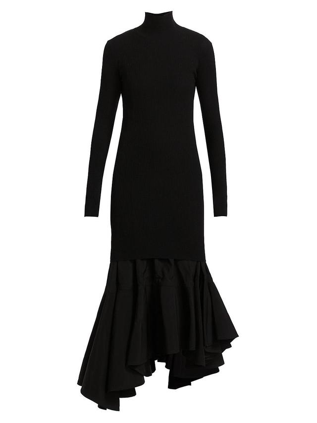 Womens Turtleneck Long-Sleeve Maxi Dress Product Image