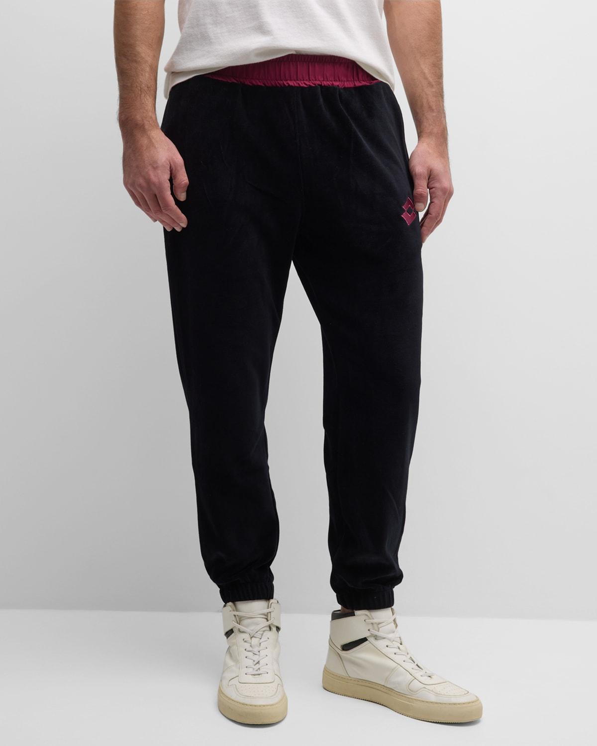 Mens Velour Jogger Pants Product Image