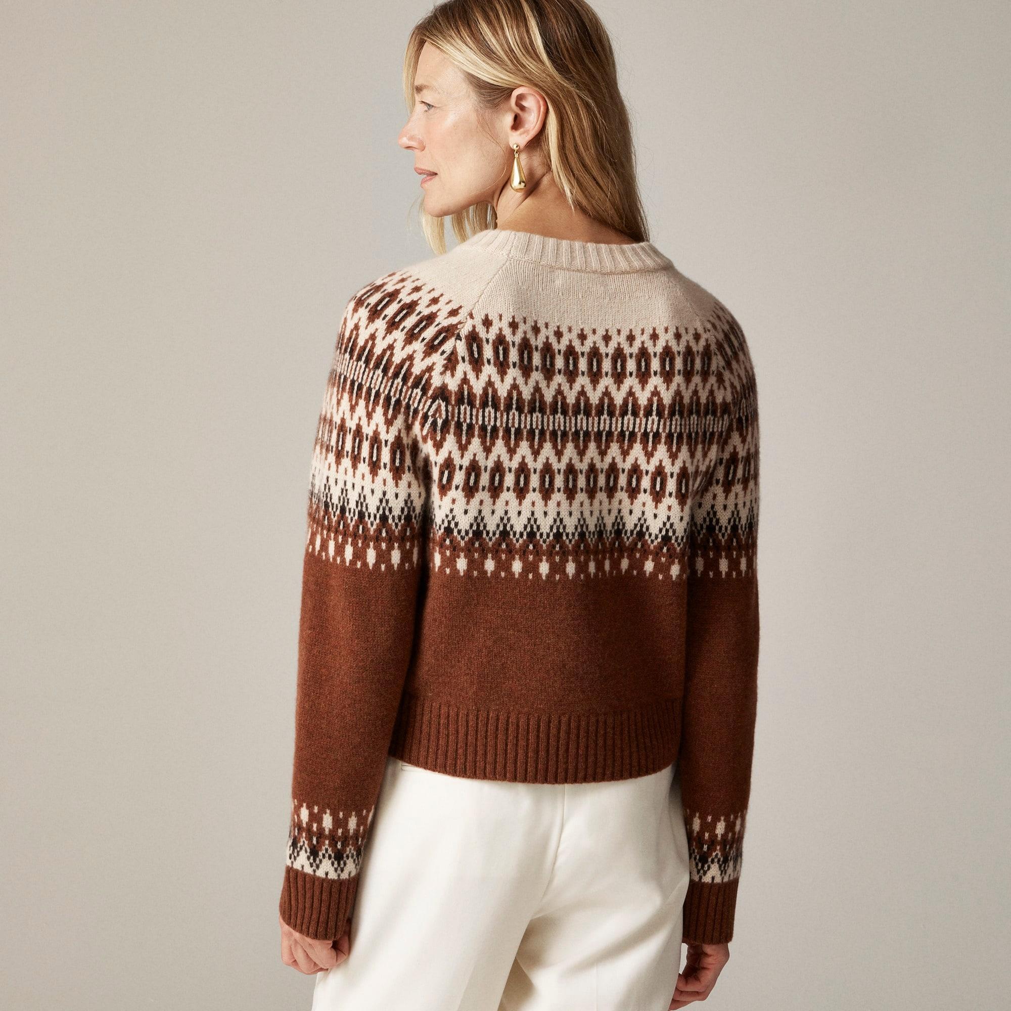 Cashmere diamond Fair Isle sweater Product Image