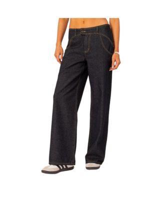 Edikted Womens Western low rise jeans product image