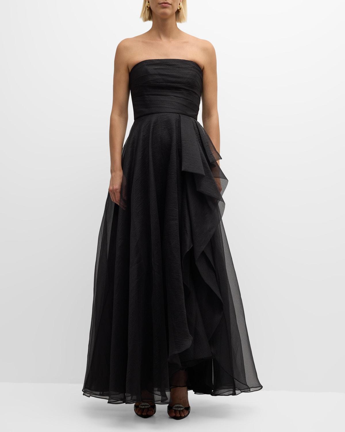 Womens Teresa Draped Tulle Gown Product Image