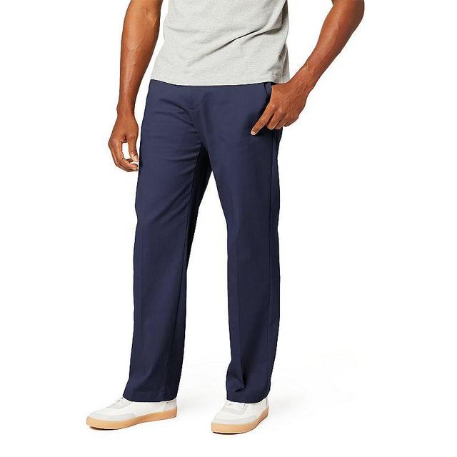 Mens Dockers Comfort Stretch Relaxed-Fit Pants Blue Product Image