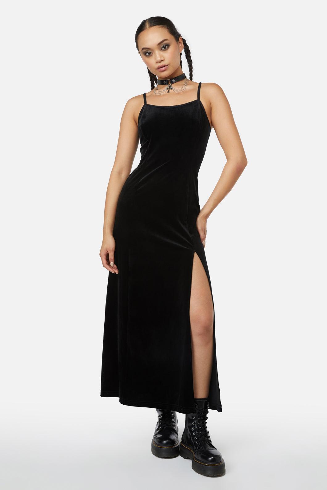 Obsidian Velvet Dress Product Image