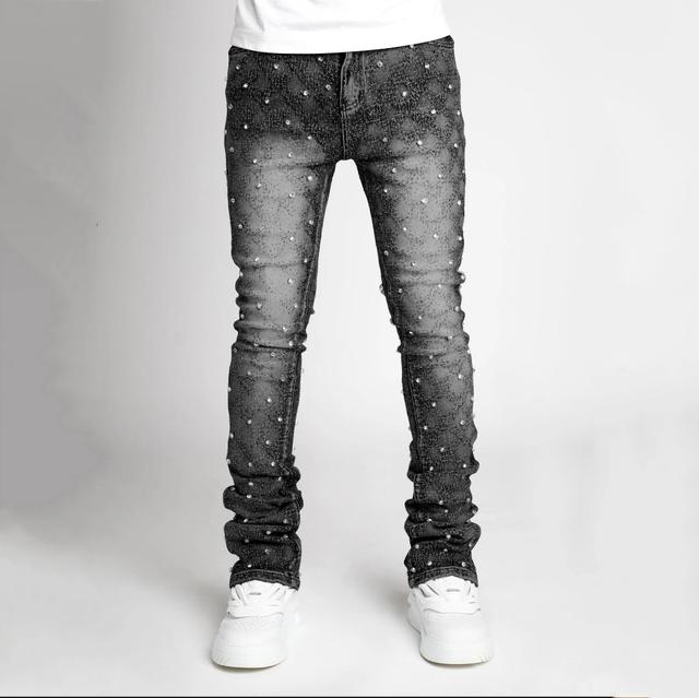 Pearl Casual Street Vintage Washed Jeans Product Image