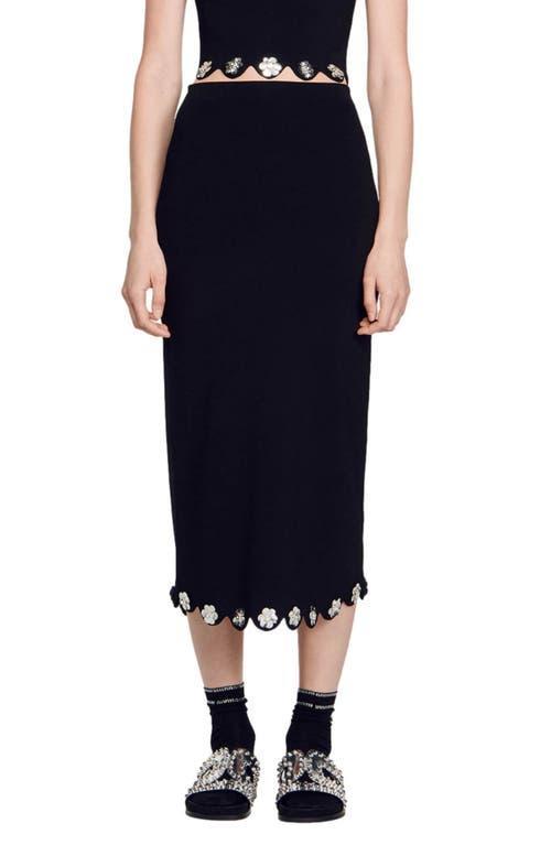 Womens Long Knit Skirt product image