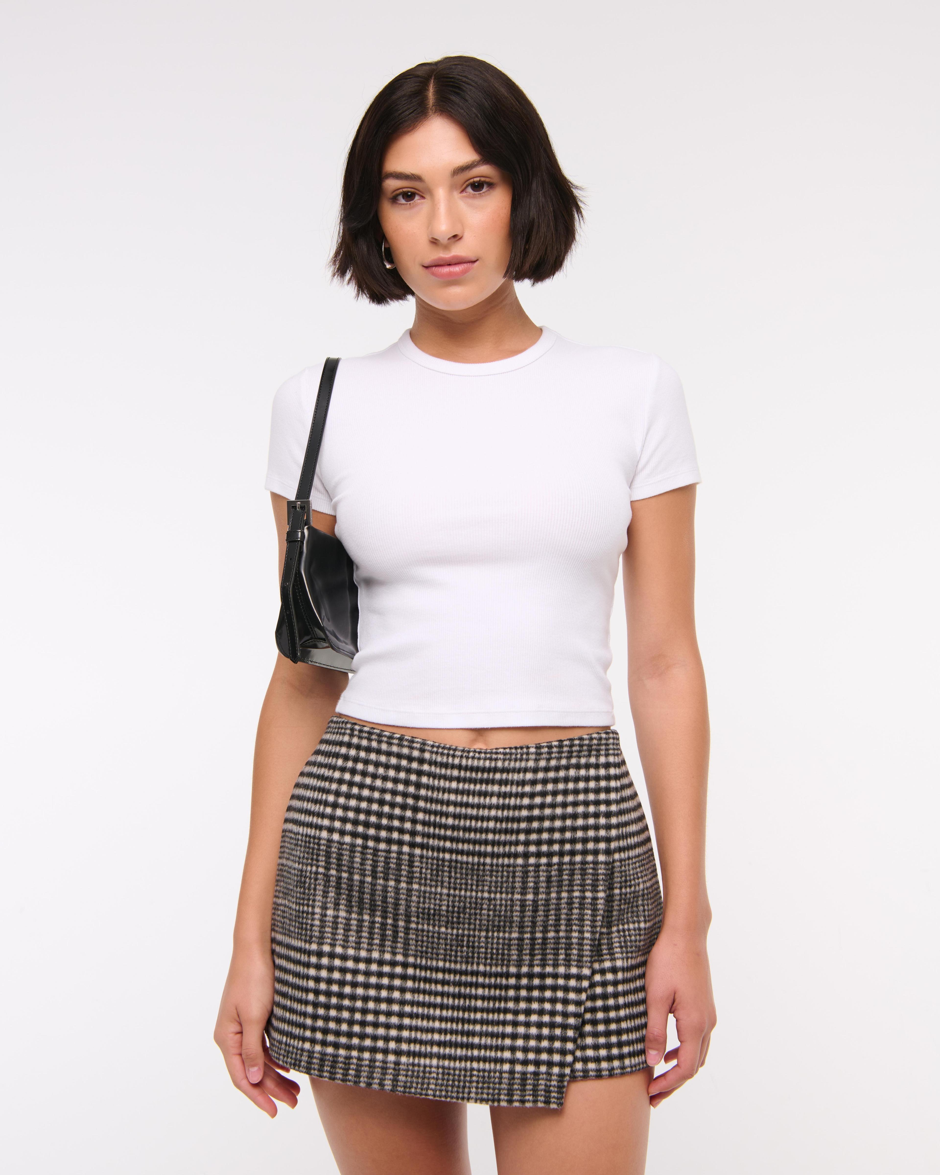 Mid Rise Wrap Skort Product Image