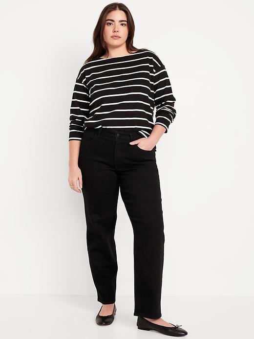 High-Waisted Wow Loose Jeans Product Image