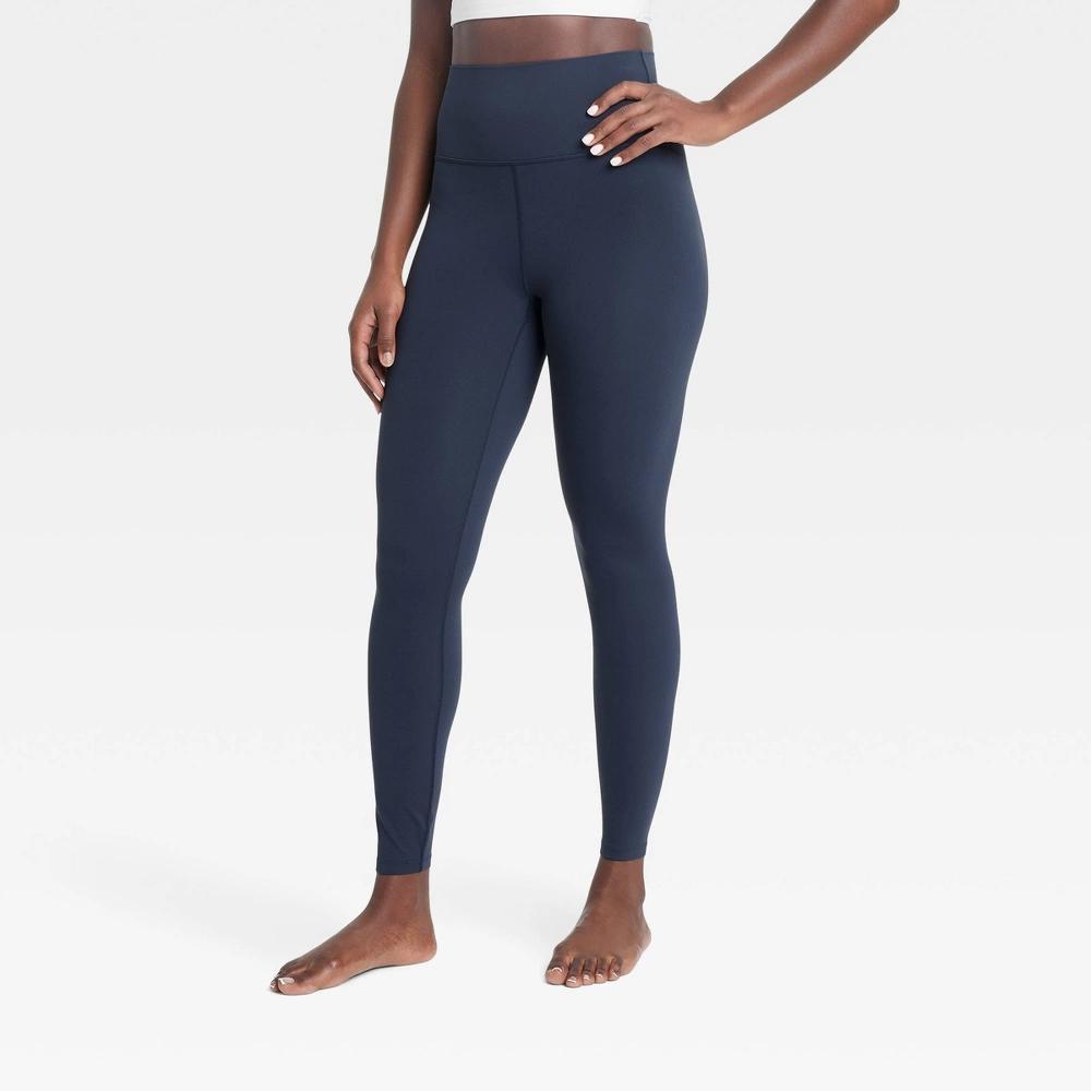 Womens Everyday Soft Ultra High-Rise 7/8 Leggings - All In Motion Navy Blue Product Image