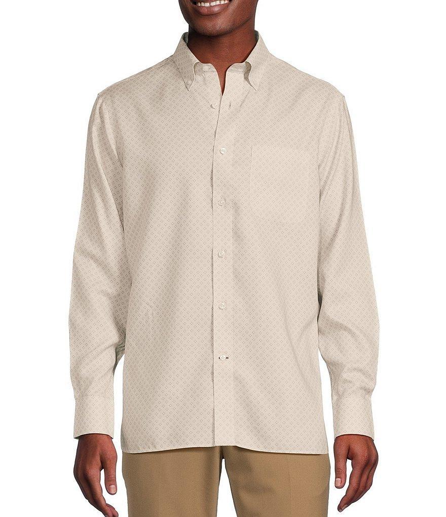 Daniel Cremieux Signature Label Non-Iron Printed Oxford Long Sleeve Woven Shirt Product Image