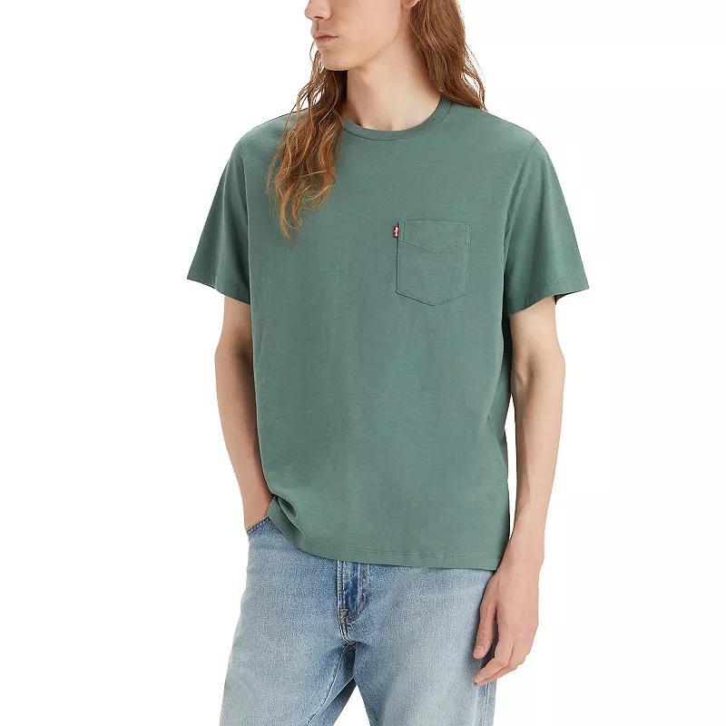 Mens Levis Classic Pocket Tee Dark Green Product Image