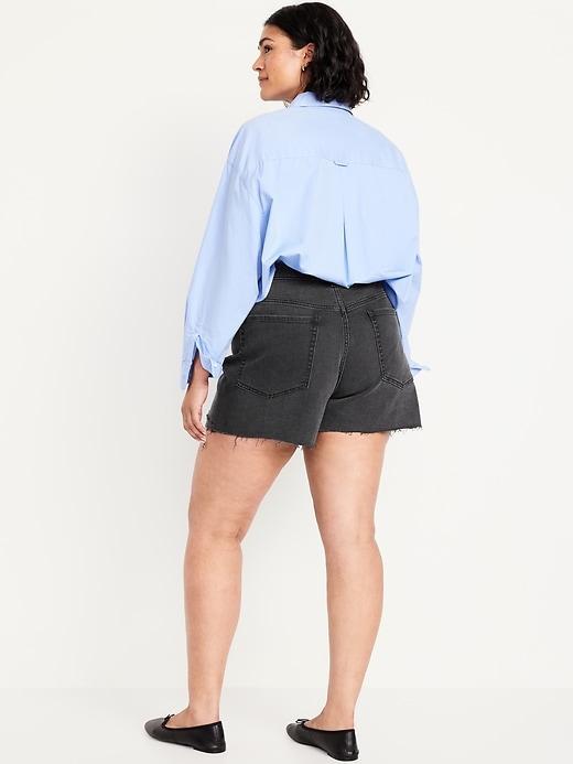 High-Waisted OG Jean Cut-Off Shorts -- 3-inch inseam Product Image