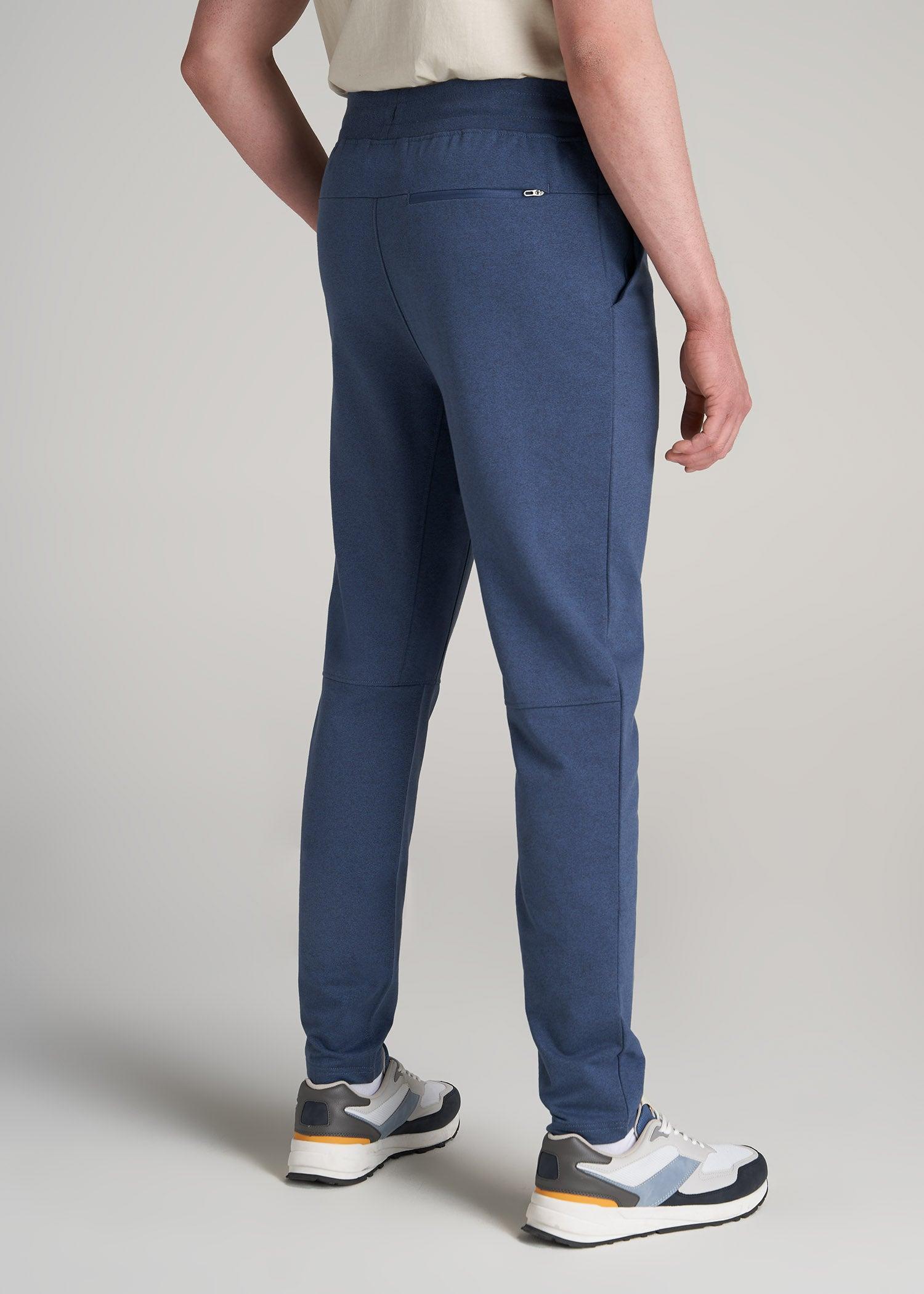 A.T.  Performance French Terry Sweatpants for Tall Men in Tech Navy Mix Product Image