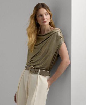 Women's Metallic Off-The-Shoulder Top Product Image