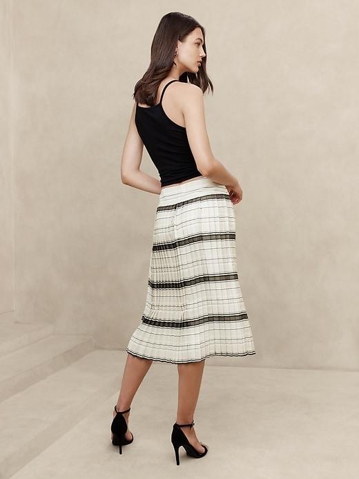 Pleated Midi Skirt Product Image