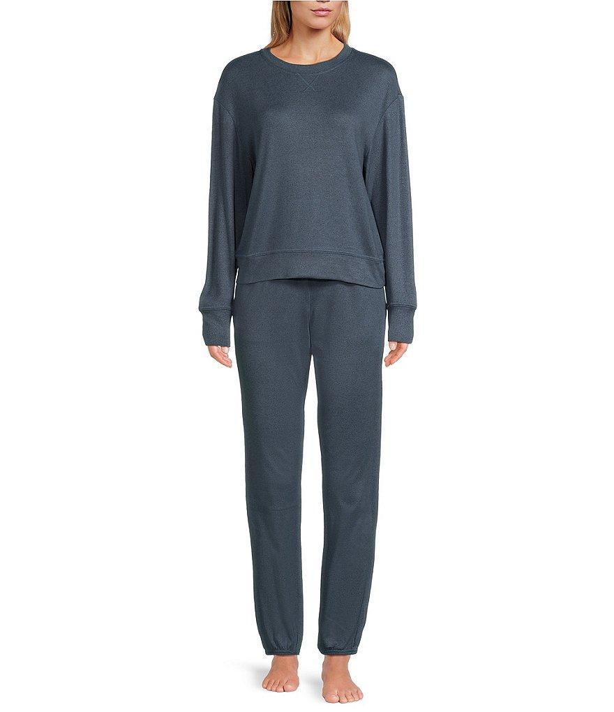 UGG® Gable II Solid Brushed Knit Crew Neck Sweatshirt & Pant Lounge Set Product Image