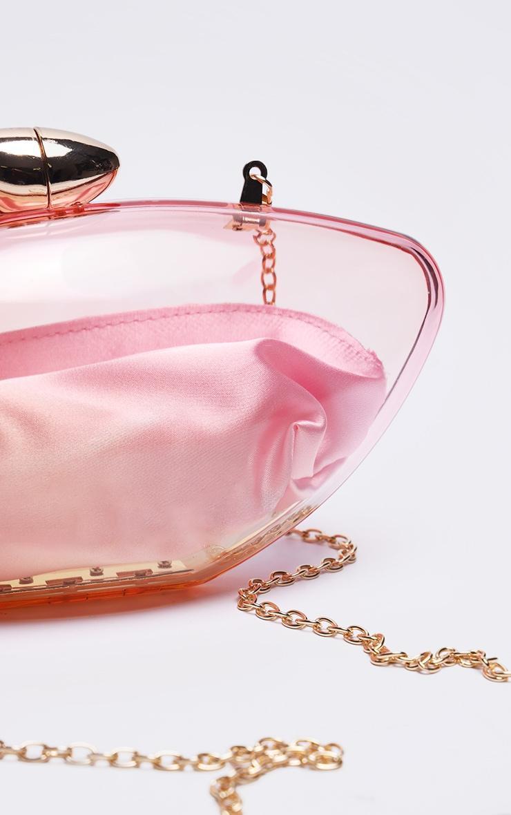 Pink Ombre Oval Hard Clutch Product Image