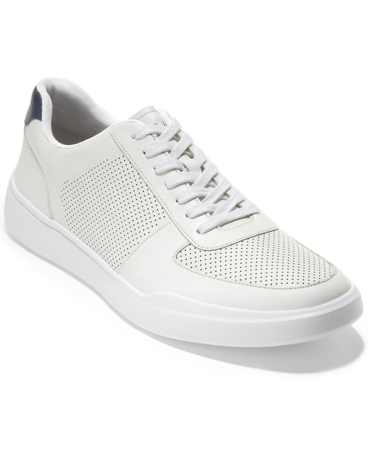 Cole Haan Mens Perforated Leather Sneakers - Peacoat Product Image