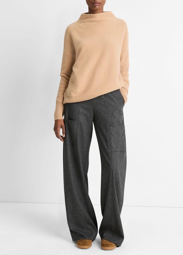 Plush Cashmere Funnel Neck Sweater Product Image