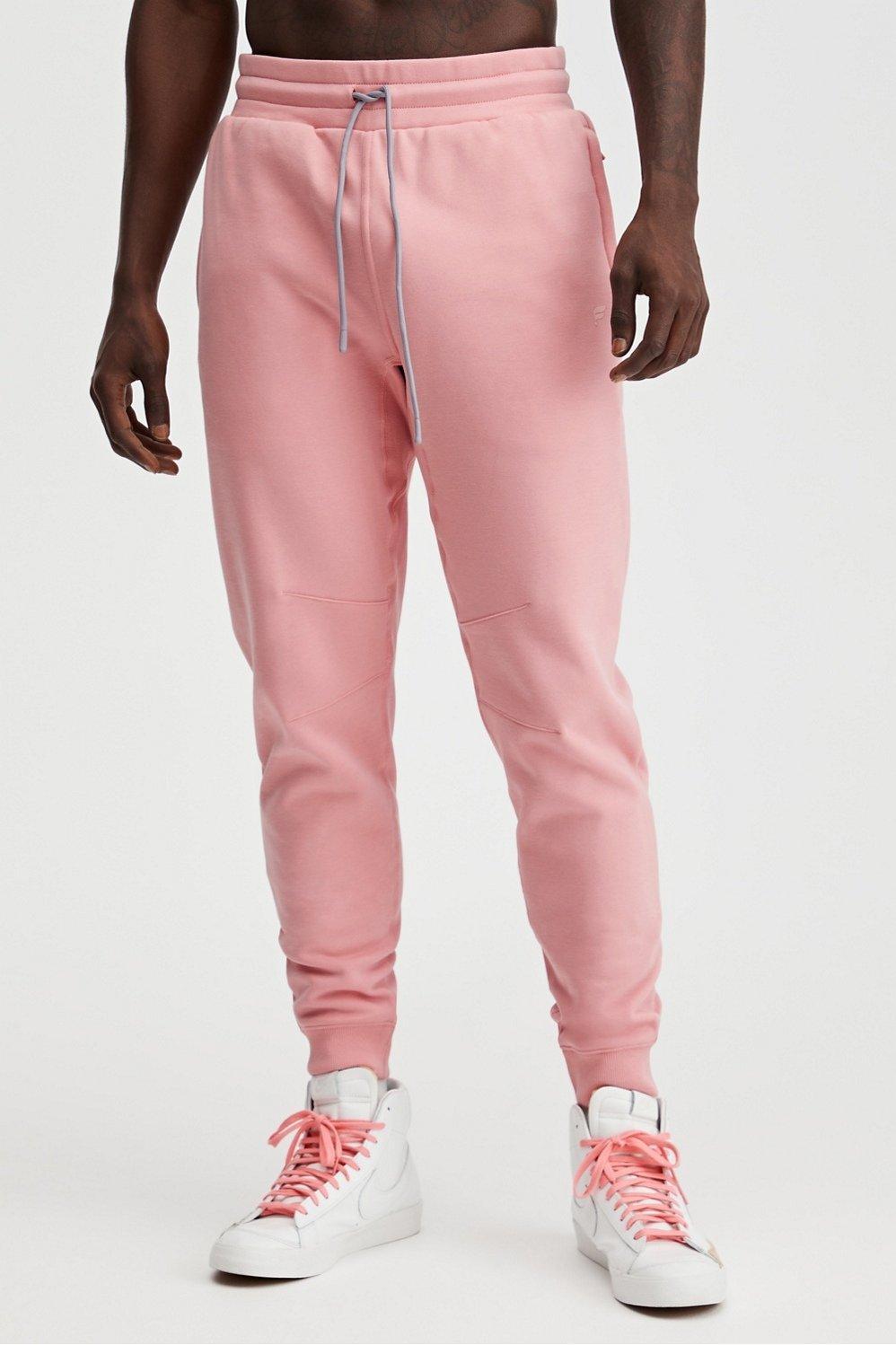 Fabletics Men The Go-To Jogger male Pink Clay Size XXL Product Image