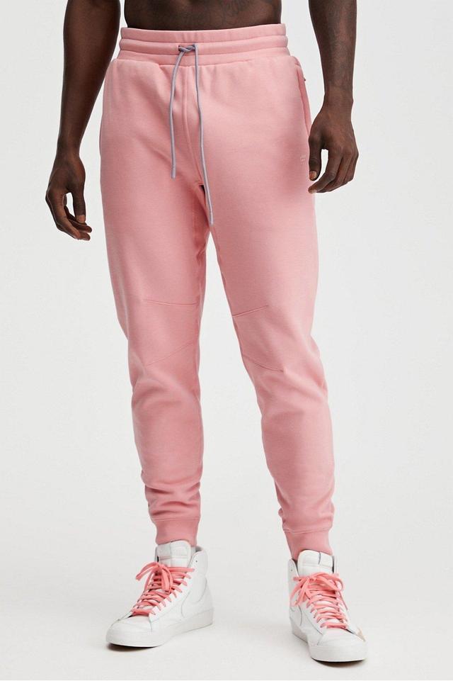 Fabletics Men The Go-To Jogger male Pink Clay Size L Product Image