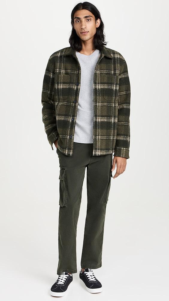 Vince Sherpa Lined Plaid Shirt Jacket | Shopbop Product Image