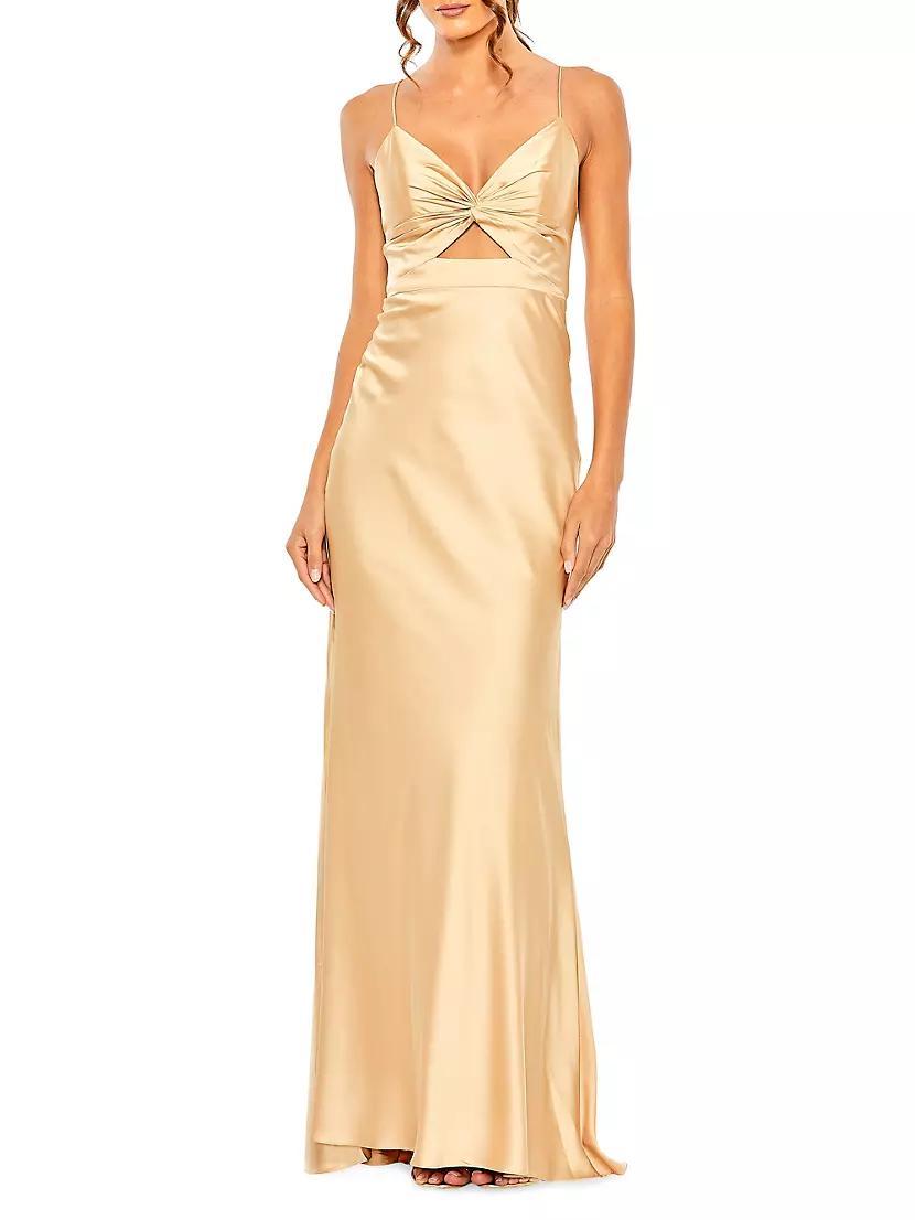 Cut-Out Satin Gown product image