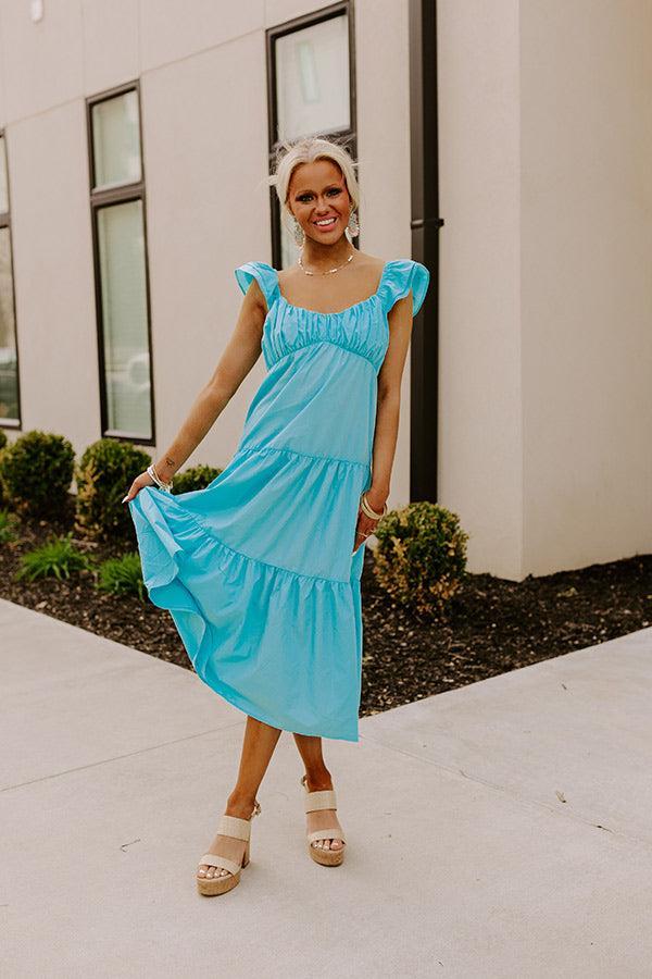 Seaside Serenity Midi In Sky Blue Product Image