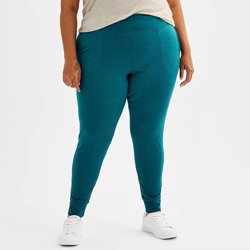 Plus Size Tek Gear Ultrastretch High-Waisted Side Pocket 7/8 Leggings, Womens Product Image