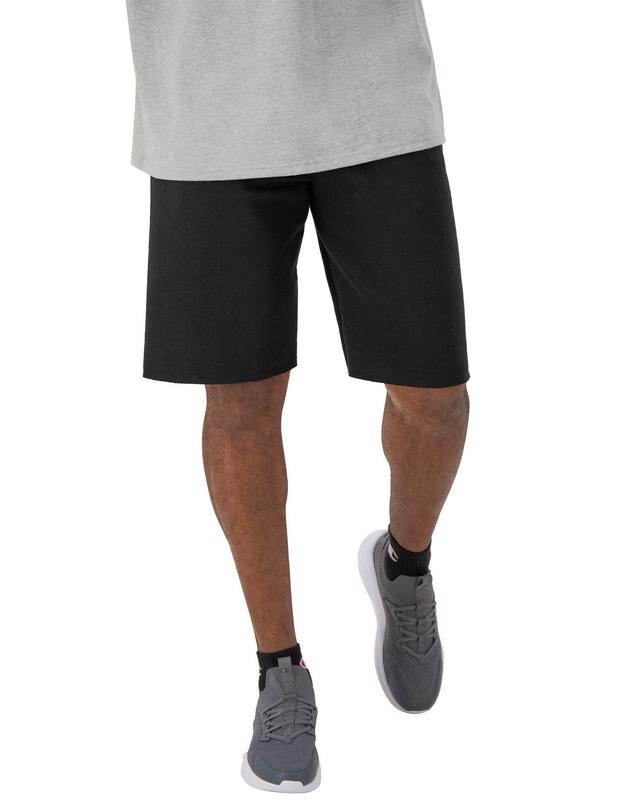 Mens Champion Powerblend Shorts (Big & Tall) Black 3XB Product Image